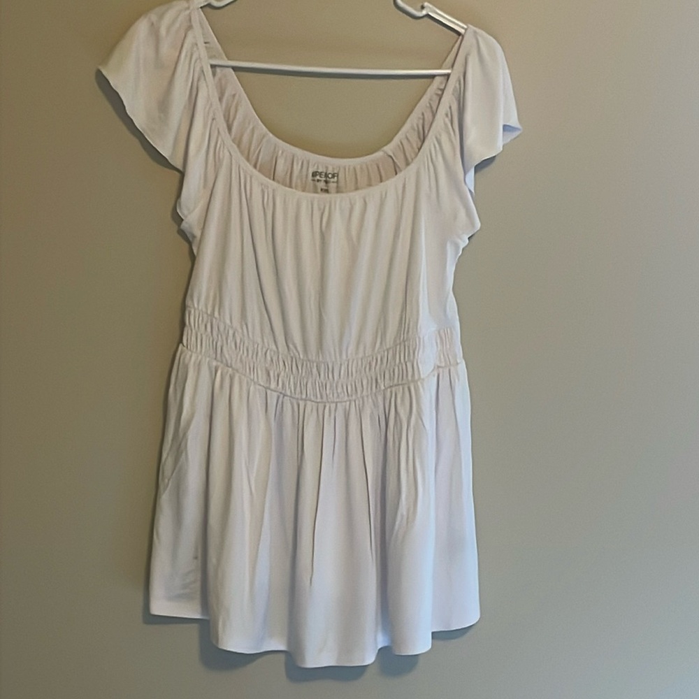 Torrid White Fit and Flare Top